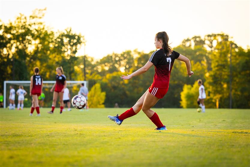 Brentwood and Page high schools play soccer